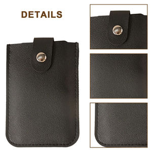 Tarjetero de cuero PU 2025, organizador de tarjetas de identificación de 5 bolsillos para hombres y mujeres, bolso de teléfono a la moda, accesorio, cubierta de credencial - Product Image 5