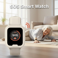Montre GPS pour personnes atteintes de démence, appel d'urgence avec détection de chute, bracelet d'appel d'urgence mobile 4G EV-06, montre connectée SOS pour personnes âgées