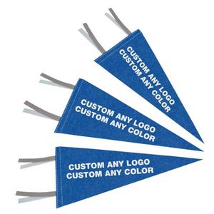 Wholesale High Quality Sublimation Custom Sport Events Team Pennant Flag <b>Banner</b> Personalized Advertising Felt Pennant - Product Image 1