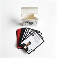 Impression professionnelle bon marché, papier mat ou brillant de haute qualité, cartes de visite personnalisées, cartes de poker pour divertissement