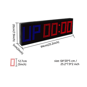 Chronomètre multifonction LED étanche CHEETIE pour salle de <span class=keywords><strong>sport</strong></span>, 6 chiffres, 5 pouces, chronomètre d'intervalle, <span class=keywords><strong>Crossfit</strong></span>, boxe, sports de combat, horloge électronique - Product Image 2