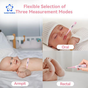 Thermomètres numériques médicaux professionnels OEM pour bébés et animaux, avec embout flexible pour la mesure orale et axillaire de la fièvre clinique - Product Image 3