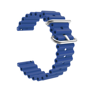 Venta al por mayor correa de reloj de silicona Ocean para Samsung Watch 4/5 correas de reloj inteligente 20mm y 22mm dirigido a fanáticos de Ocean Band - Product Image 2