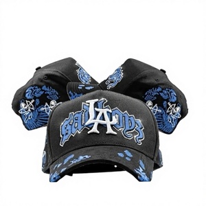 Casquette de baseball snapback 6 panneaux tendance hip-hop en PVC, ajustable, en stock, vente chaude 2025, pour le commerce extérieur transfrontalier - Product Image 1