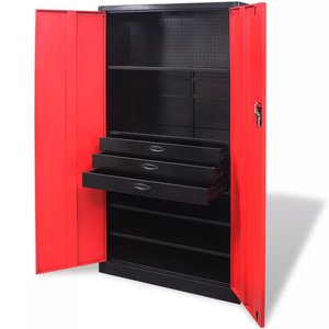 Factory Price Heavy Duty Metal Industrial 2 Door <strong>Tools</strong> Set Storage Drawer Cabinet Workshop Garage Storage Steel <strong>Tool</strong> <strong>Cupboard</strong> - Product Image 2