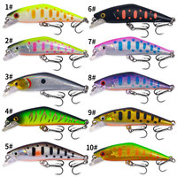 Leurre de pêche Mini Minnow coulant 57mm 3.4g pour la pêche au bar, matériel de pêche, longue portée, appât artificiel pour eau salée