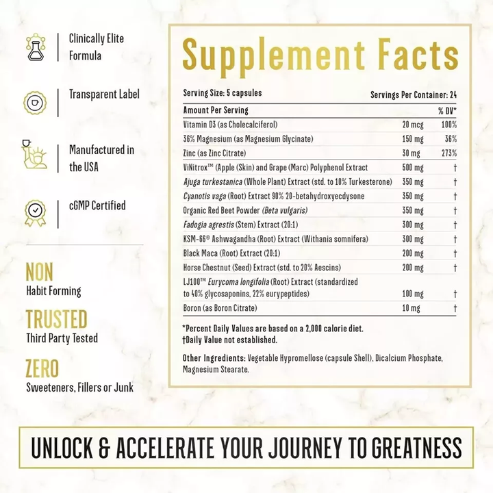 OEM 13 in 1 Supplement for Men 120 capsules Increase Stamina Lean