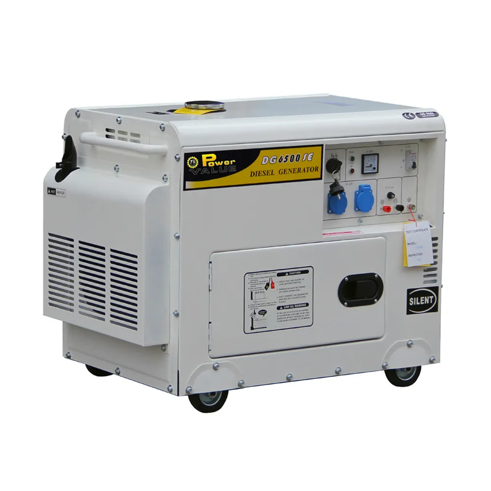 Power Value silent home systems 5kw diesel power generator genset