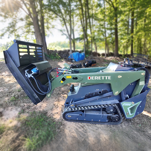 Derette V1000 Mini Mini Mini yükleyiciler dizel skidattachments ekleri ile parça yükleyici üzerinde durmak - Product Image 5