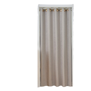 AKSFAB Rideau de séparation en tissu à motif floral, isolant, style moderne et simple, sans perçage, pour chambre à coucher, occultant et aérant - Product Image 1