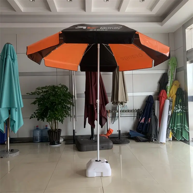 hot Sale design printed outdoor UV parasol Beach Umbrella sea umbrella