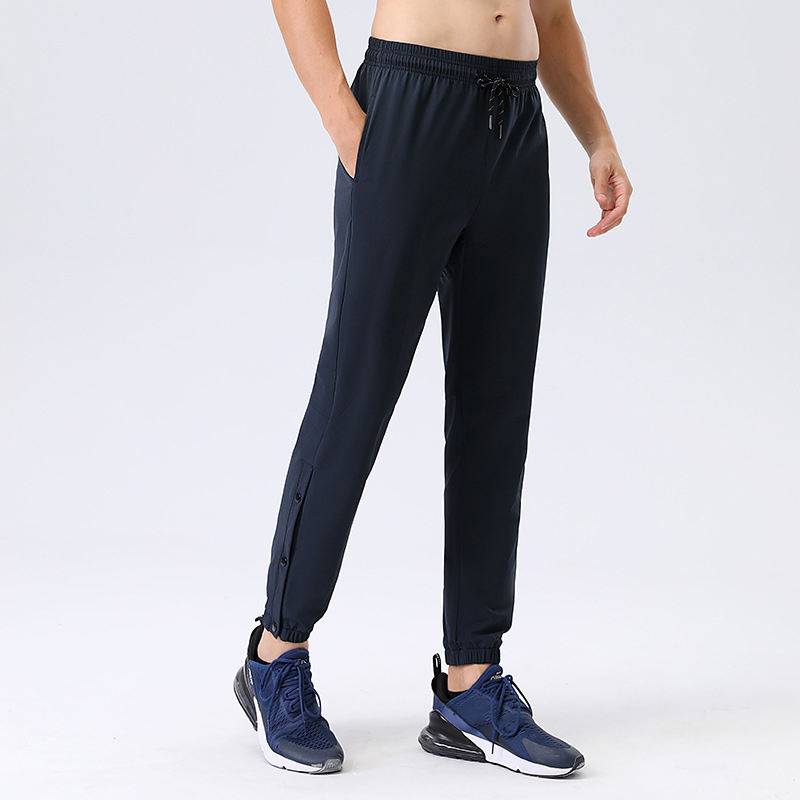 Side Leg Buckle Men's Sports Pants Quick Dry Summer Fitness