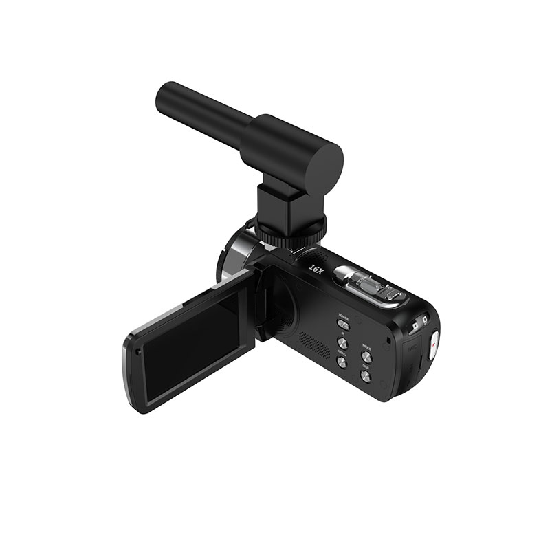 HDKing DV02J вращающийся экран 3,0 дюйма 4k мини USB встроенный динамик Удобная видеокамера