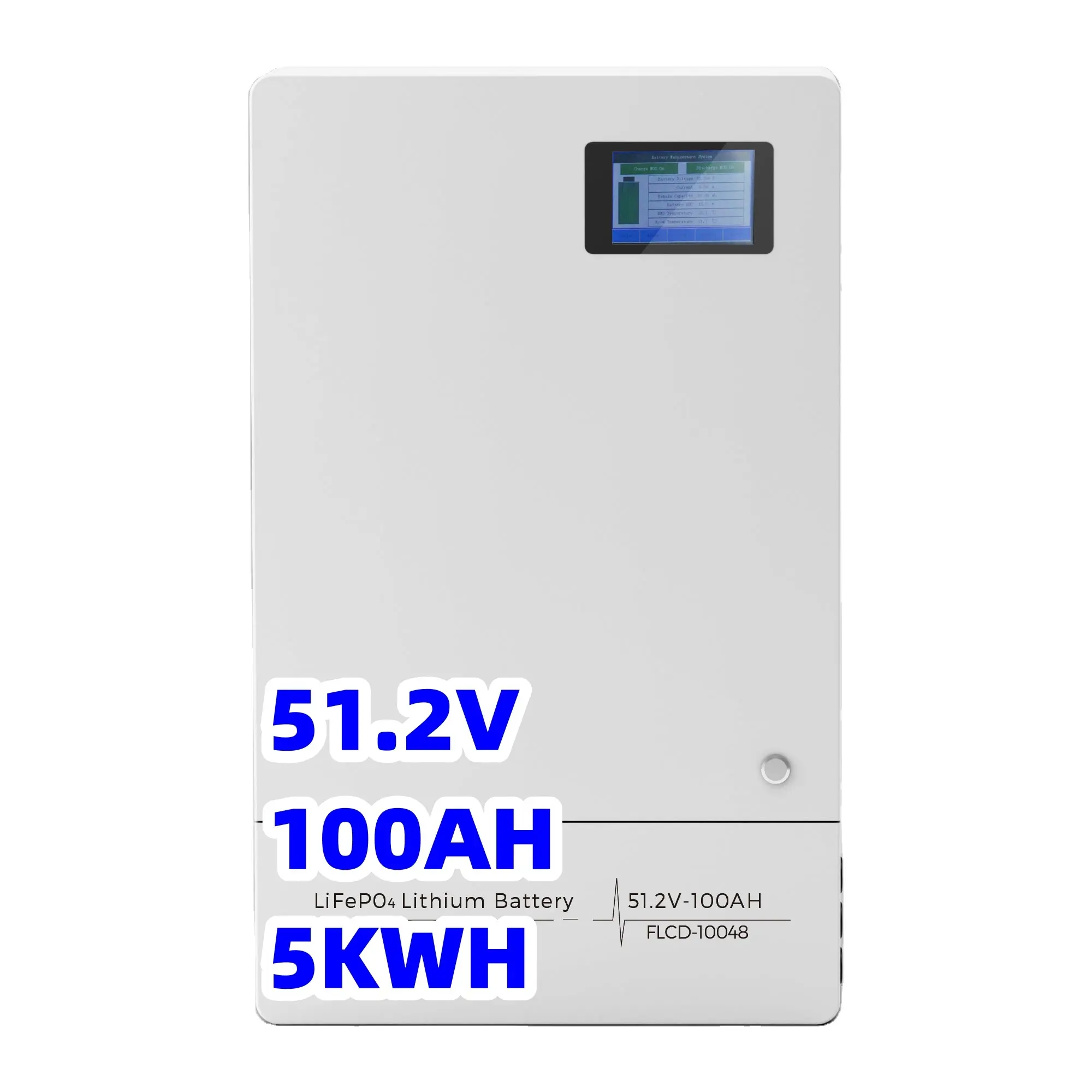 家庭用LiFePO4リチウム電池51.2V100Ah5kwh電源壁掛け式太陽エネルギー蓄電池