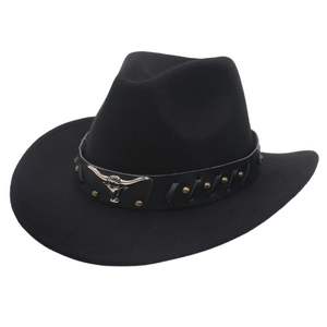 Sombrero de Vaquero Occidental con Ala Curva y Cabeza de Toro, Nuevo Lanzamiento, Accesorios para Actividades al Aire Libre, Fiestas, Pesca, Deportes, Viajes, Esquí - Product Image 4