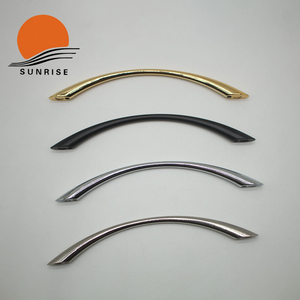 Zinc Alloy Modern Multi-Function Curved Drawer Pull Handle for Villa Furniture Dresser Cabinet Wardrobe - Product Image 5