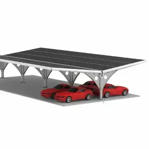 강도 경쟁 상업용 태양 카 포트 장착 구조 자동차 푸른 태양 태양 전지 패널