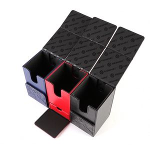 Boîte de rangement portable en plastique pour cartes à collectionner avec compartiment à dés, impression couleur, coins carrés, organisateur de jeux de stratégie - Product Image 3