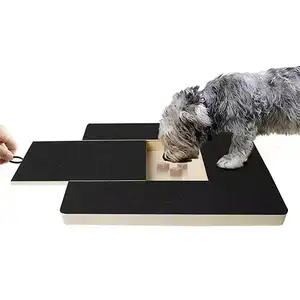カスタマイズ可能な高品質の折りたたみ式木製犬の爪ファイルボードスクラッチパッド犬の爪用スクラッチパッドボード