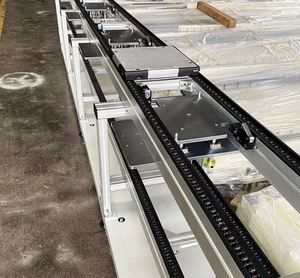 Automatic Adjustable Speed Chain Stainless Steel Pallet Conveyor for Battery Sorting Lithium Energy Storage High Capacity - Product Image 2