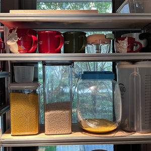 Aluminum Profile Wall Mounted <b>Storage</b> Cabinet For <b>Kitchen</b> Bathroom Balcony Custom Size Stackable Design - Product Image 3