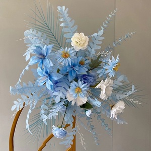 3pcs Lotus en soie réaliste Arrangement de fleurs artificielles pour arche de mariage Table de bienvenue Fête des mères Saint Valentin Graduation - Product Image 3