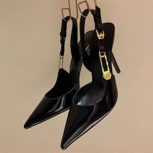 Sandales de luxe pour femme, chaussures à bout pointu, talons aiguilles ornés de strass pour dames - Product Image 5