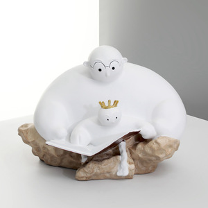 Choix de cadeau du père de bureau populaire stocké salon père et fils lecture Sculpture ameublement - Product Image 2