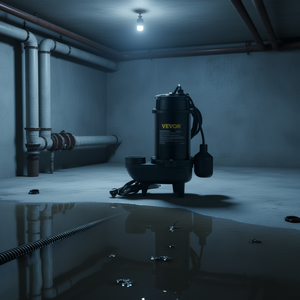 Bomba sumergible para aguas residuales Vevor de 3/4 HP de hierro fundido con flotador para tratamiento de agua - Product Image 2