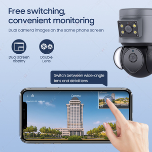Caméra <span class=keywords><strong>de</strong></span> vidéosurveillance intelligente Wifi panoramique 4MP <span class=keywords><strong>2022</strong></span>, <span class=keywords><strong>Surveillance</strong></span> <span class=keywords><strong>de</strong></span> sécurité sans fil, double écran, liaison d'alarme, caméra PTZ Wifi - Product Image 3