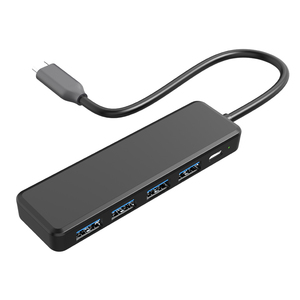 5-in-1 USB-C Hub mit 4 USB 3.0 Anschlüssen, 5Gbps Datenübertragung, 5V PD, Kompatibel mit Typ-C MacBook & Mac <span class=keywords><strong>Pro</strong></span>, Auf Lager - Product Image 6
