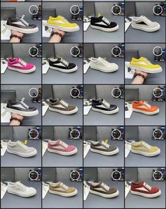 Chaussures décontractées pour hommes de créateur, chaussures de skateboard respirantes en cuir véritable de haute qualité Rick Owens, style urbain à lacets à semelle épaisse - Product Image 6