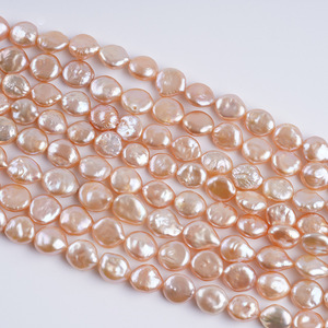 Perlas de Agua Dulce Naturales Barrocas de 11-13 mm, Blancas, Sueltas, Redondas, para Joyería Hecha a Mano, Material de Zhuji - Product Image 3