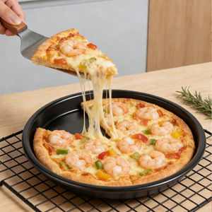 Excepcional, Impresionante y Duradero Molde para Hornear Pizza de Acero al Carbono Profundo para Hornear en el Horno Familiar con Acabados de Calidad - Product Image 2