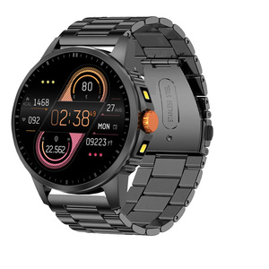 Montre connectée à écran rond TFT avec boîtier en alliage pour hommes et femmes, double lampe torche, appels, montre de sport, moniteur de fréquence cardiaque magnétique, suivi d'activité physique - Product Image 2