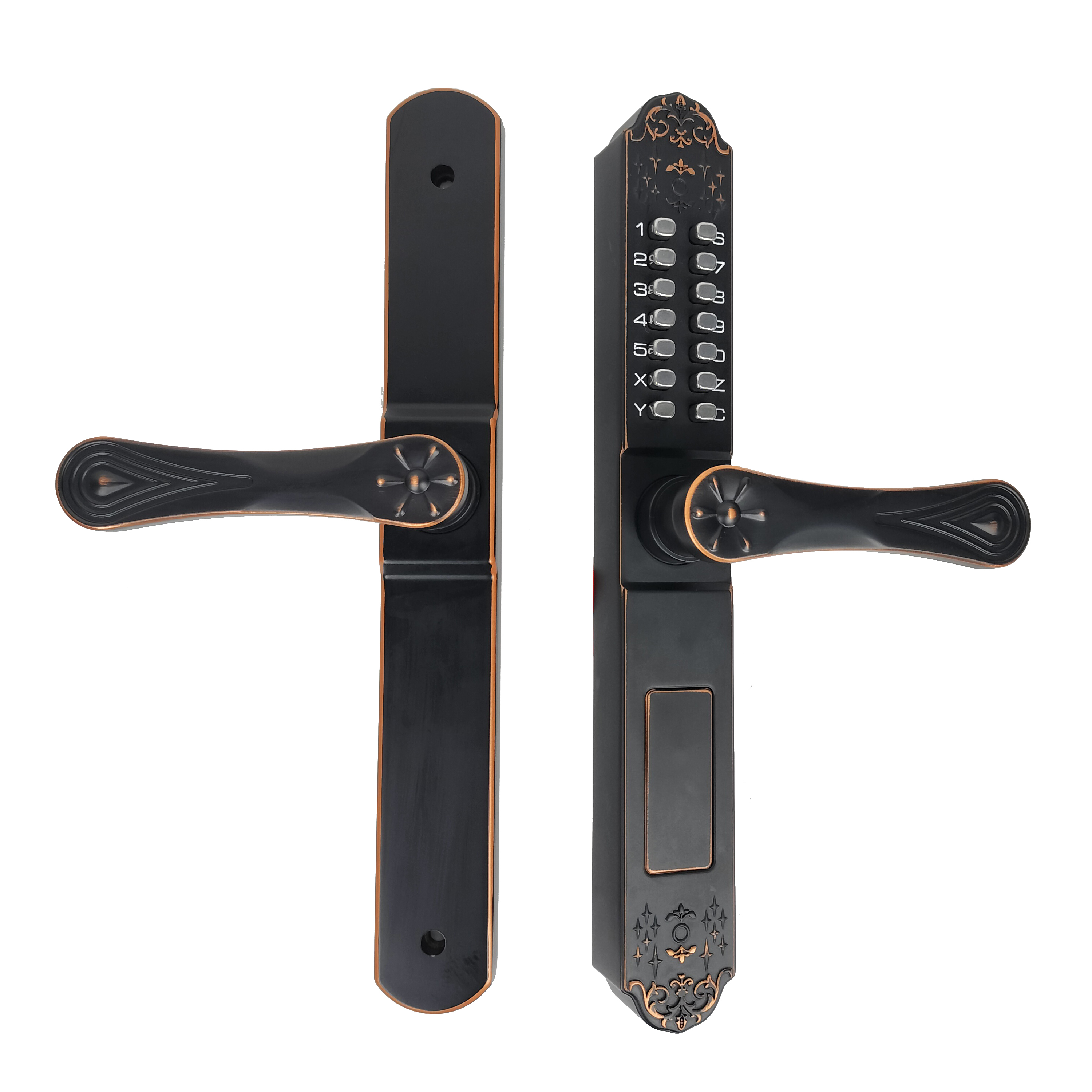 Outdoor Waterproof Anti-Rust Durable Powder Coated Finish Key Password Entry Door Lock Keypad Digital Security Deadbolt Lock · image 3