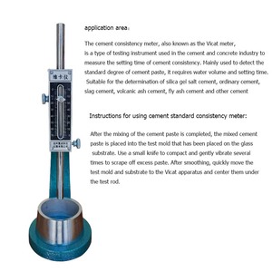ASTM C187, ISO9597 Détermination du temps de prise Kit de test Vicat de ciment - Product Image 6