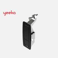 Loquet à levier de compression Yeeka 1242, finition thermolaquée ou chrome brillant, pour boîte à outils, camping-car et véhicule spécial, loquet de panneau de haute qualité