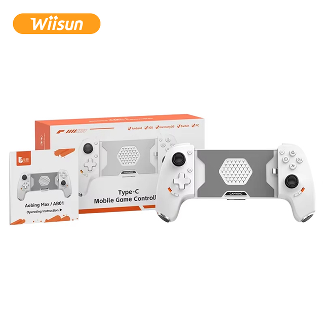 AB01 Wireless Type-C BT Mobile Phone Gamepad Joysticks Handheld Mobile Controller for Stretch Gameplay