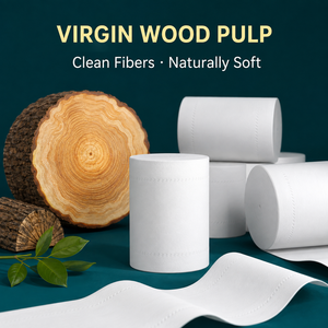 Papier toilette OEM ODM, 8 rouleaux, 5 plis, pâte de bois vierge, 100g/rouleau, 138x12mm, résistant, doux, absorbant, jetable, pour usage domestique - Product Image 4