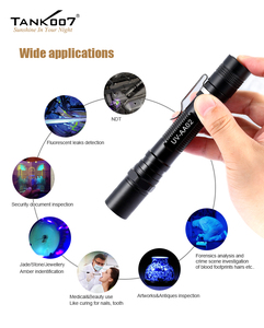 Tank007 AA02 LED Linterna UV Ngọn Đuốc Đèn 365nm Penlight Tội Phạm Cảnh Điều Tra Ngọn Đuốc Vật Nuôi Giun đũa Phát Hiện UV Đèn Pin - Product Image 4