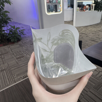 Sachet Doypack Personnalisé Brillant et Mat avec Fenêtre Transparente, Refermable à Fermeture Ziplock, Doublure en Aluminium pour Emballage Alimentaire, Herbes, Poudres et Thés