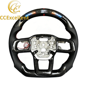 พวงมาลัยกีฬาแบบกำหนดเอง S650 CCExcellent ปี 2024 ทำจากคาร์บอนไฟเบอร์และหนังแท้ พร้อมหน้าจอ LED  ปรับแต่งได้ 100%  สำหรับการอัพเกรด - Product Image 1