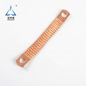Best <strong>Manufacturer</strong> Wholesale Custom Specification High Purity 99.9% <strong>Wire</strong> Lug Coated Flat <strong>Copper</strong> Braid - Product Image 5