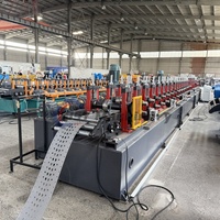 Máquina automática de perfilado de rodillos para estanterías, línea de punzonado de postes para sistemas de estanterías de paletización de acceso directo