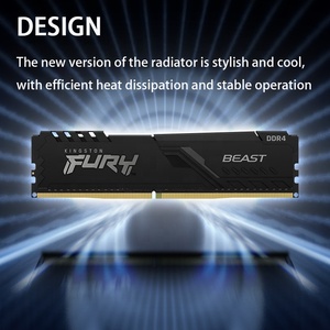 For Kingston <b>RAM</b> FURY Beast 32GB DDR4 <b>RAM</b> 3600 MHz Memory for Desktop Bar Beast Series Hacker God Bar PC Computer Parts for King - Product Image 4