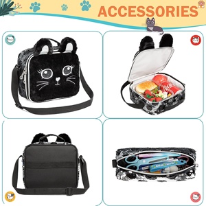 <span class=keywords><strong>Mochila</strong></span> <span class=keywords><strong>Escolar</strong></span> con Ruedas para Niñas, Linda <span class=keywords><strong>Mochila</strong></span> con Lentejuelas de Gato y Ruedas para Estudiantes de Primaria, con Lonchera para Niñas - Product Image 5