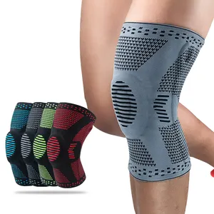 Rodillera con soporte para rodilla, funda de compresión con estabilizadores laterales, almohadilla de Gel de silicona para rótula para Meniscus Tear