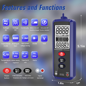 HY801 Auto Smart Dual Mode Multímetro Inteligente LCD Pen Probador de Voltaje DC AC Resistencia Frecuencia Continuidad Voltímetro - Product Image 2