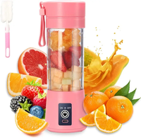 Mixeur-Presse-Agrumes Portable Rechargeable en Gros, Jus Fraîchement Pressé, Sécurité Personnelle, 6 Lames, Mini-Presse-Agrumes